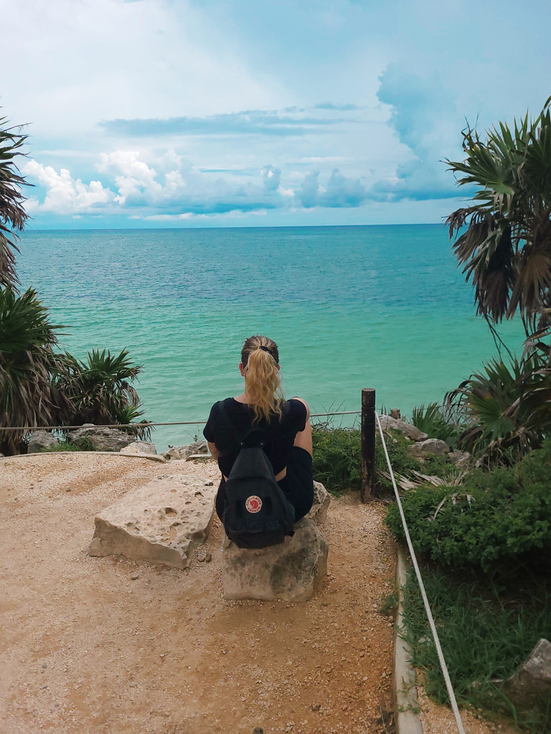 The Stunning view of the coast of the Tulum Ruins